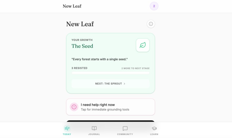 New Leaf – screenshot 1
