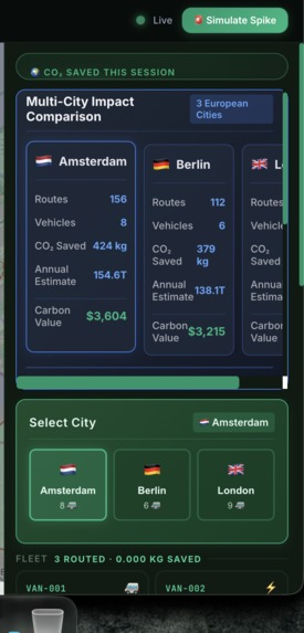 GreenRoute AI — Multi-City  – screenshot 2