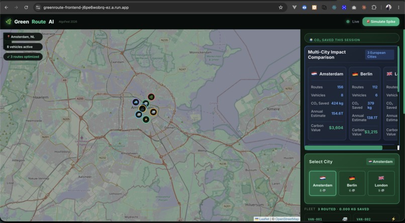 GreenRoute AI — Multi-City  – screenshot 5