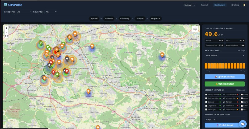CityPulse — AI-Powered Urban Issue Triage – screenshot 2