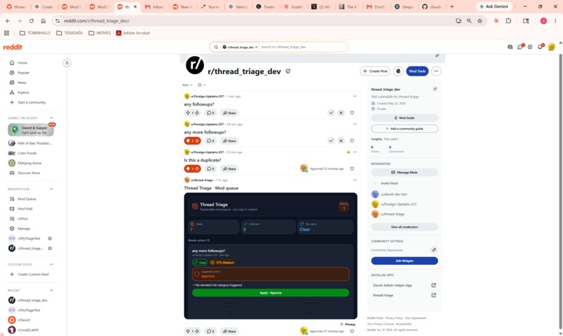 Thread Triage – screenshot 1