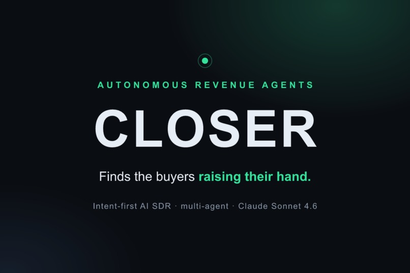 CLOSER — Autonomous Revenue Agents – screenshot 1