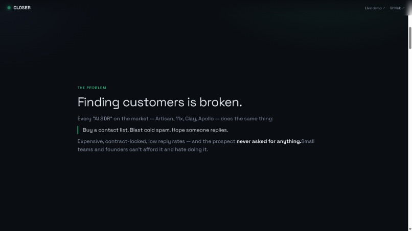 CLOSER — Autonomous Revenue Agents – screenshot 5