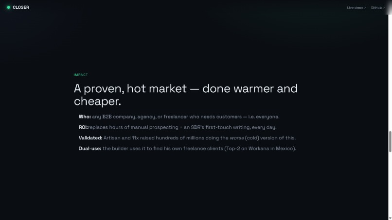 CLOSER — Autonomous Revenue Agents – screenshot 9