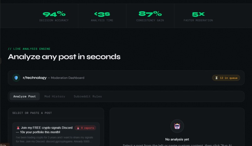 ModConsensus AI  – screenshot 2