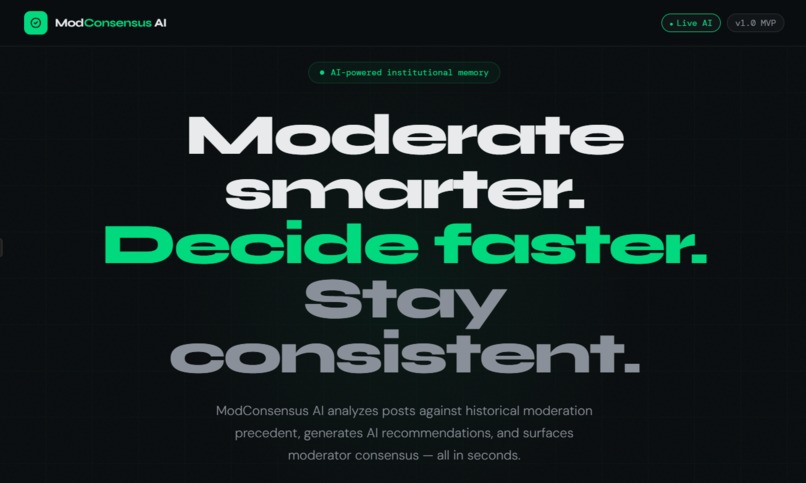 ModConsensus AI  – screenshot 4