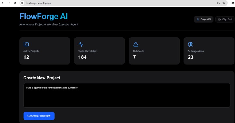 FlowForge AI – screenshot 1