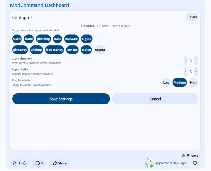 ModCommand - Realtime Moderation Command Center – screenshot 3