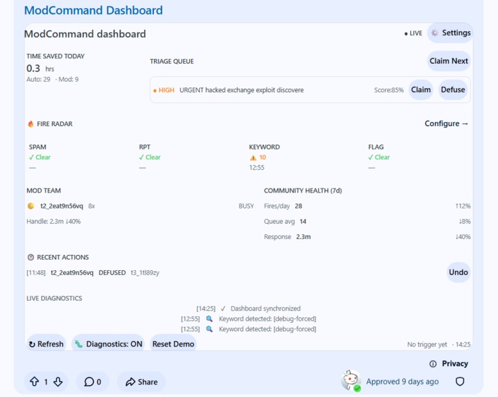 ModCommand - Realtime Moderation Command Center – screenshot 4