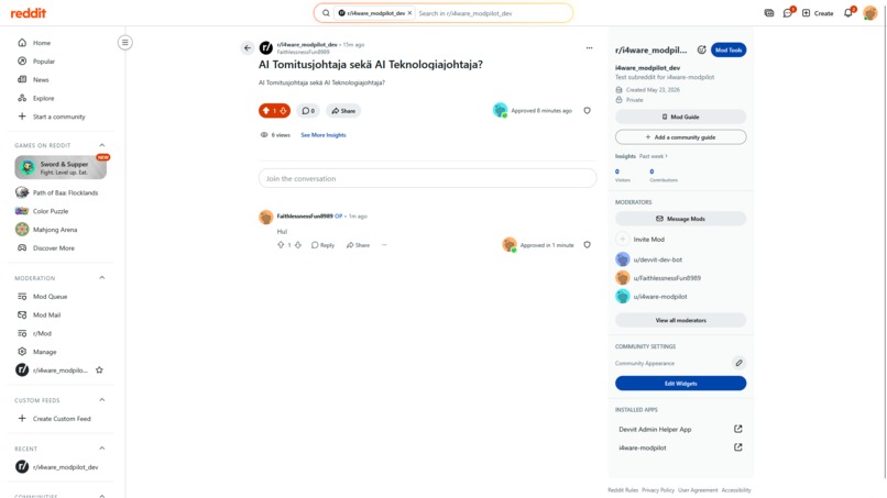 i4ware® ModPilot AI™ – screenshot 7