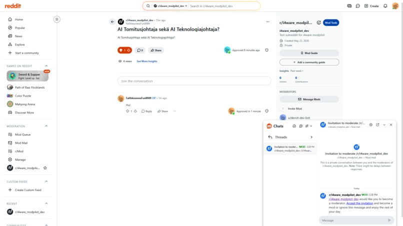 i4ware® ModPilot AI™ – screenshot 8