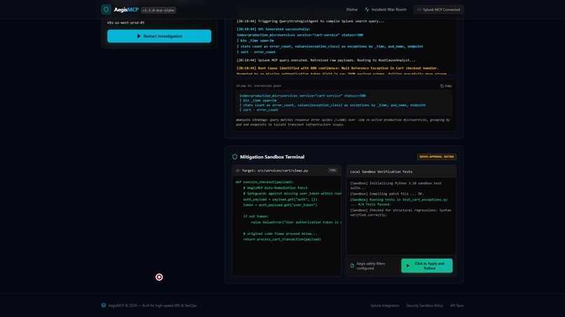 AegisMCP: Autonomous Incident Resolution – screenshot 3