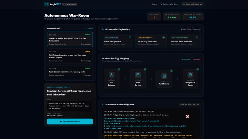 AegisMCP: Autonomous Incident Resolution – screenshot 4