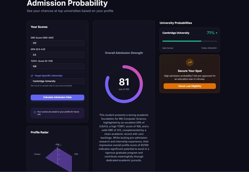EduPilot- AI Study Abroad Navigator with Gamified Mentorship – screenshot 3