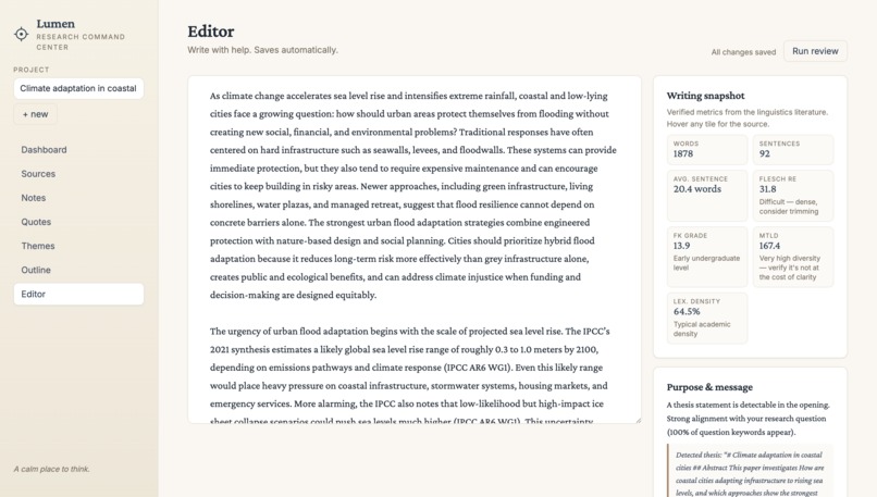 Lumen – screenshot 3