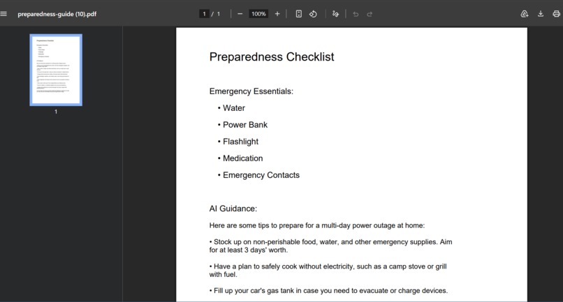 Beacon: Adaptive Offline Preparedness Assistant – screenshot 5
