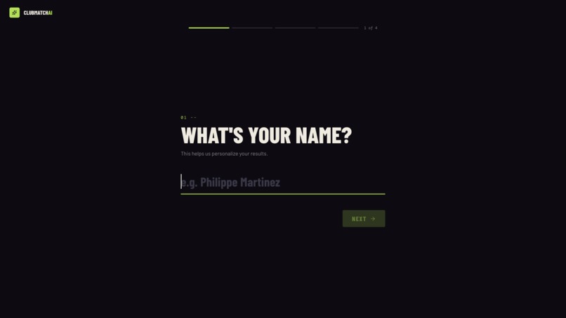 Clubmatch AI – screenshot 1