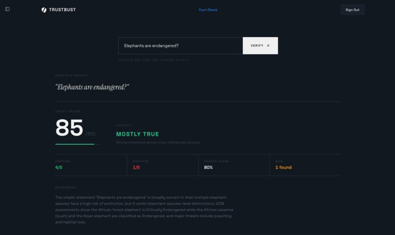 TrustBust – screenshot 2