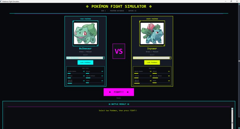 Pokemon fighter simulator – screenshot 1