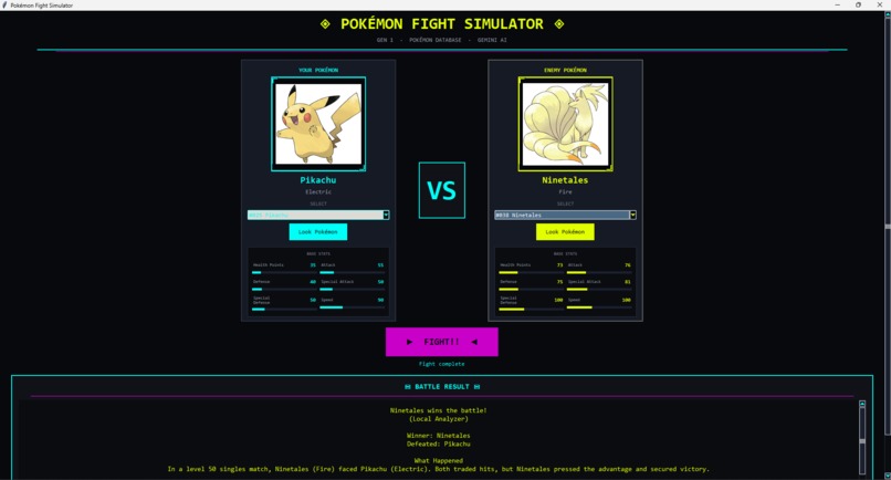 Pokemon fighter simulator – screenshot 3