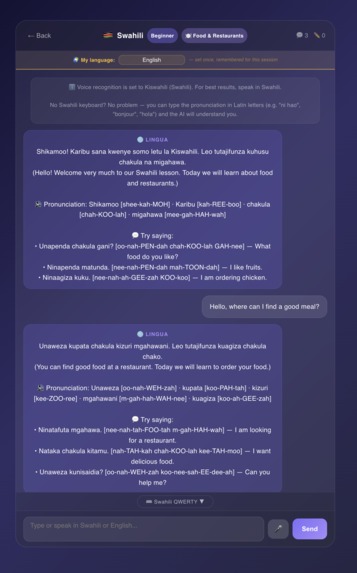 Lingua - AI Powered Language Translator & Tutor – screenshot 3