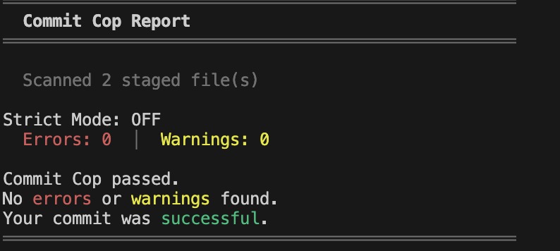 Commit Cop – screenshot 1