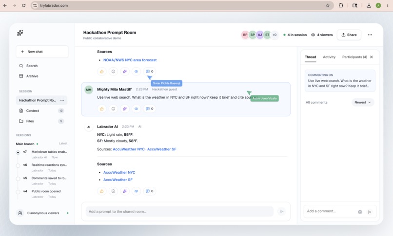 Labrador – Collaborative AI Prompting – screenshot 4