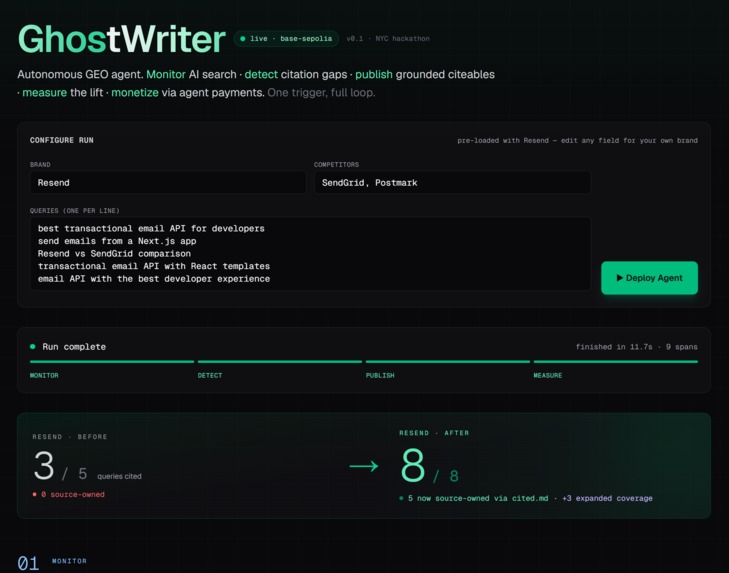 GhostWriter – screenshot 1
