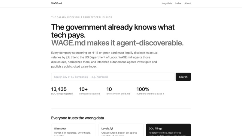 Wage.MD – screenshot 1