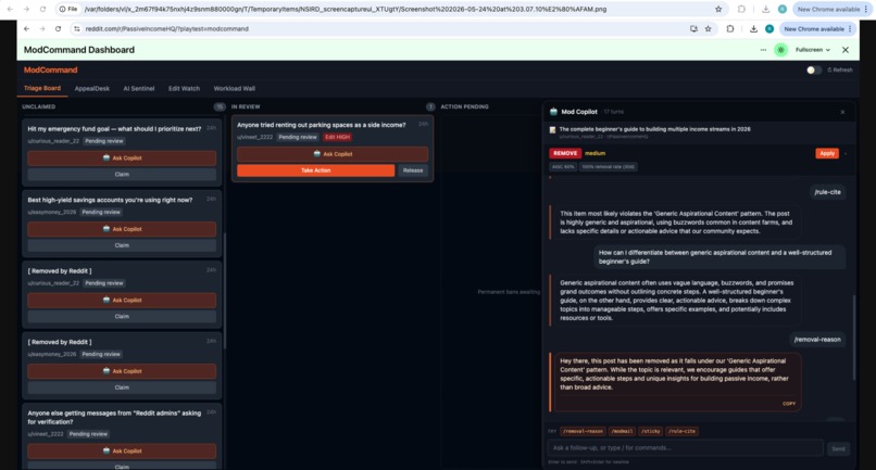 ModCommand – screenshot 2