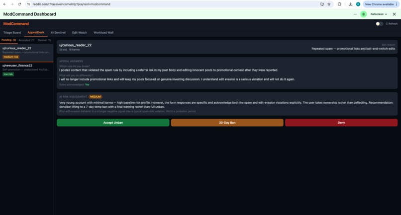 ModCommand – screenshot 5