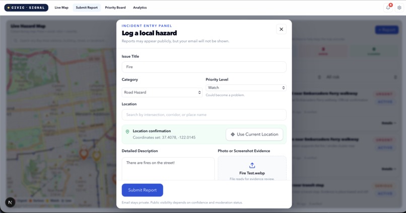Civic Signal – screenshot 1