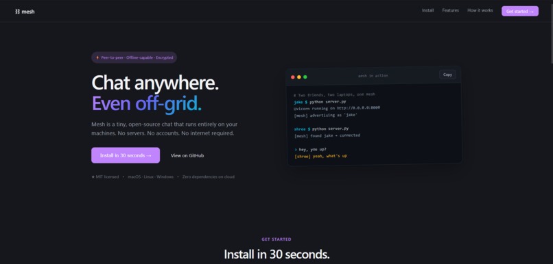 mesh – screenshot 1