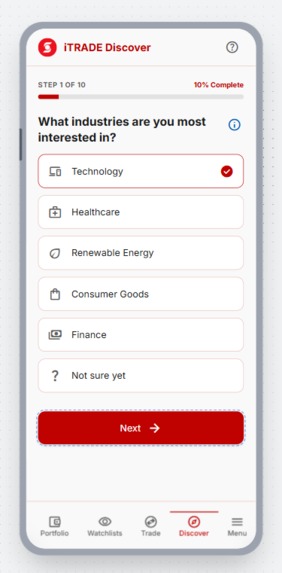 iTrade Discover – screenshot 1