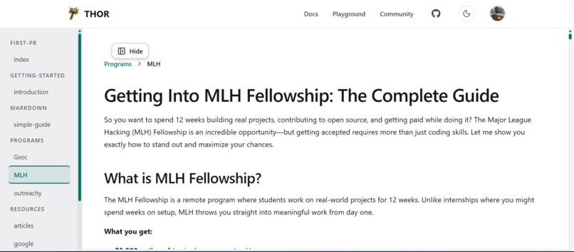 T.H.O.R (The Handbook of Open-source Repositories) – screenshot 5