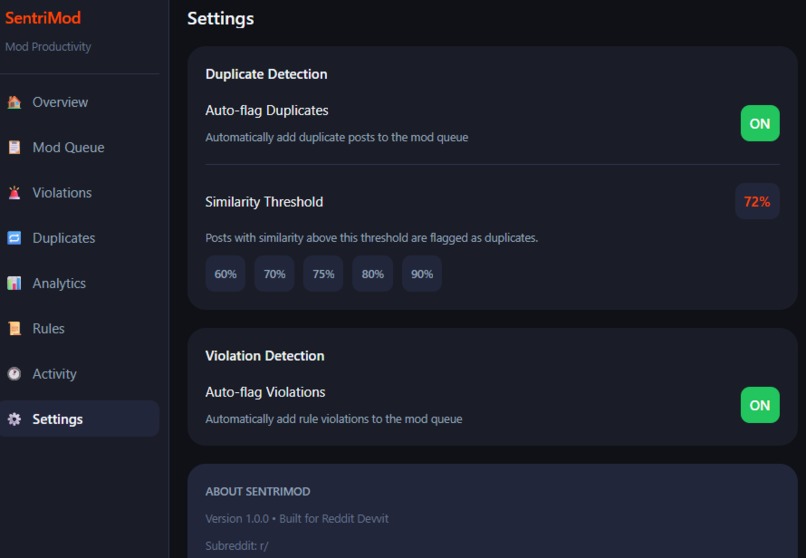 SentriMod – screenshot 5