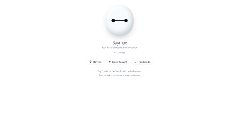 baymax health companion – screenshot 1