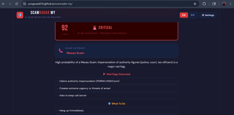 ScamRadar MY – screenshot 3