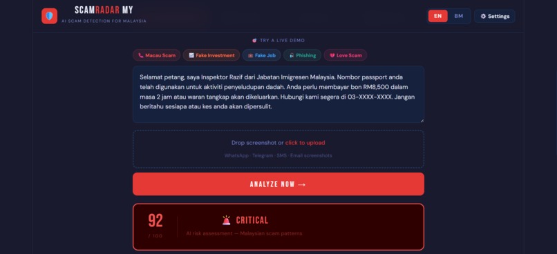 ScamRadar MY – screenshot 2