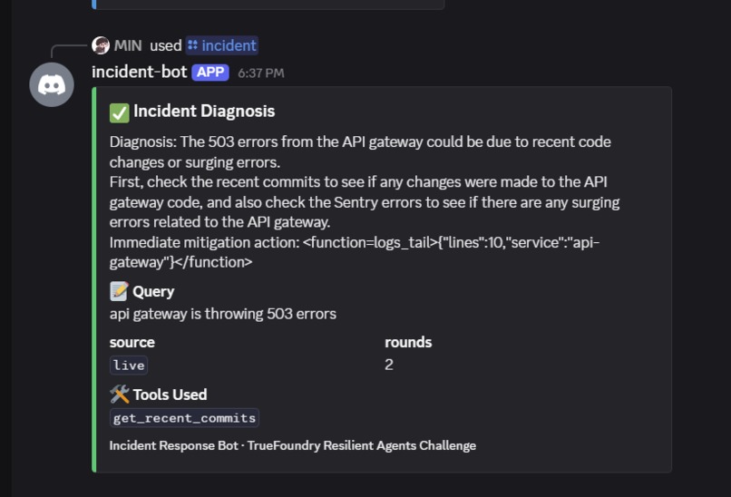 Incident Response Bot – screenshot 3