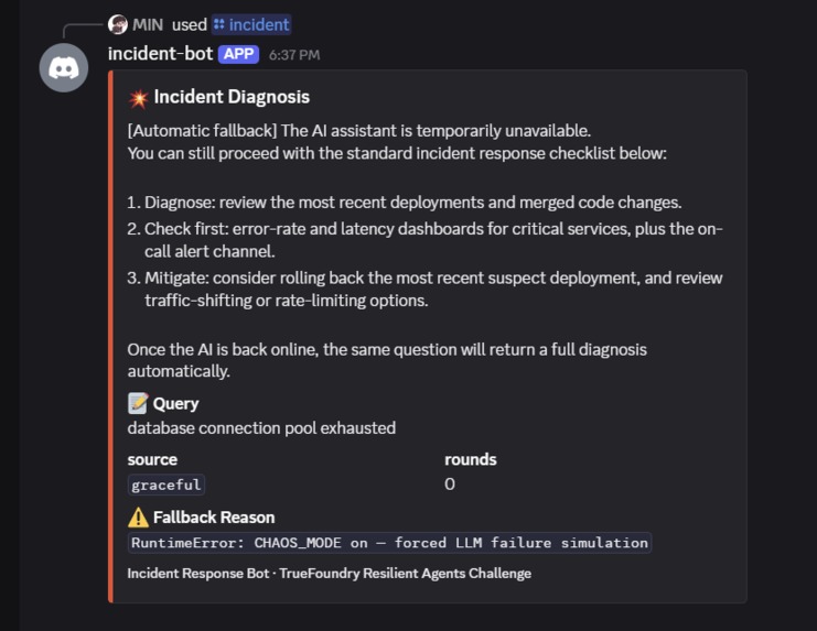 Incident Response Bot – screenshot 4