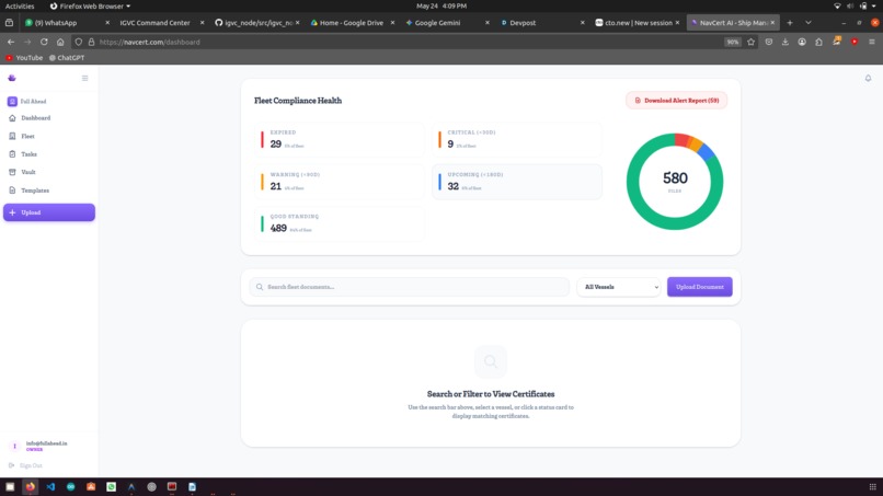 NavCert – screenshot 1