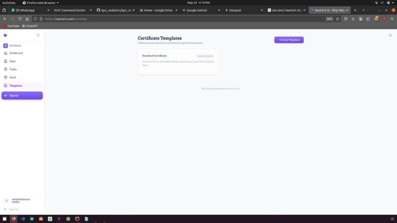 NavCert – screenshot 2