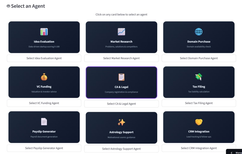 	FoundersAgent – screenshot 1