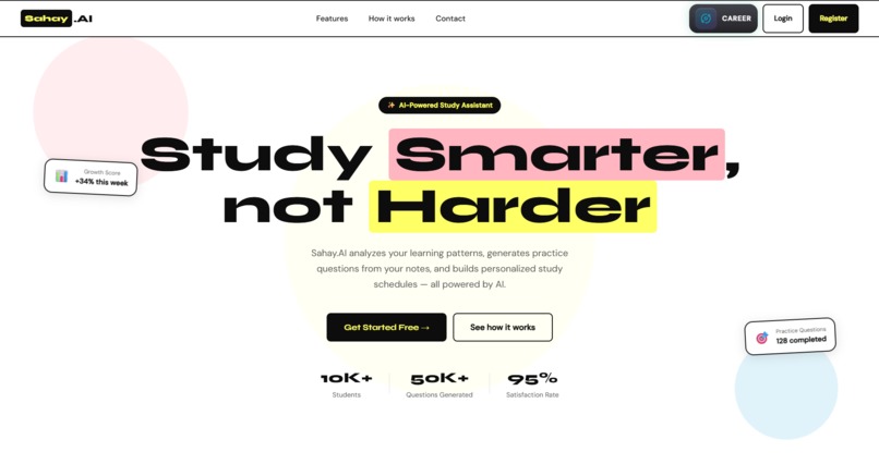 SahayaAI-Intelligent Learning & Career Platform – screenshot 2