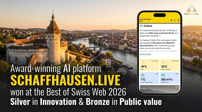 Swiss AI Agent Schaffhausen.Live by Berg Digital – screenshot 1
