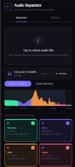 FourierWaveAnalyser – screenshot 1