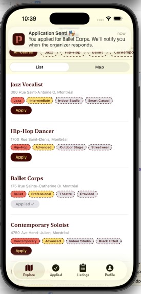 Performr – screenshot 5