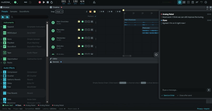 MultiDAW – screenshot 3