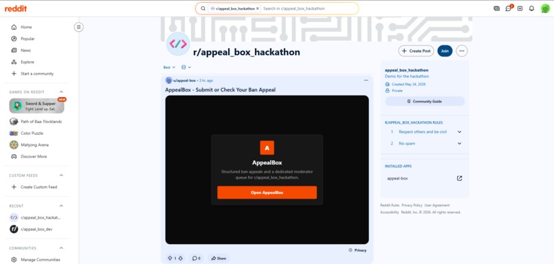 AppealBox – screenshot 1